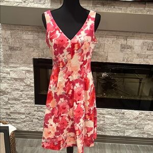 Jones New York floral fit and flare dress size 10